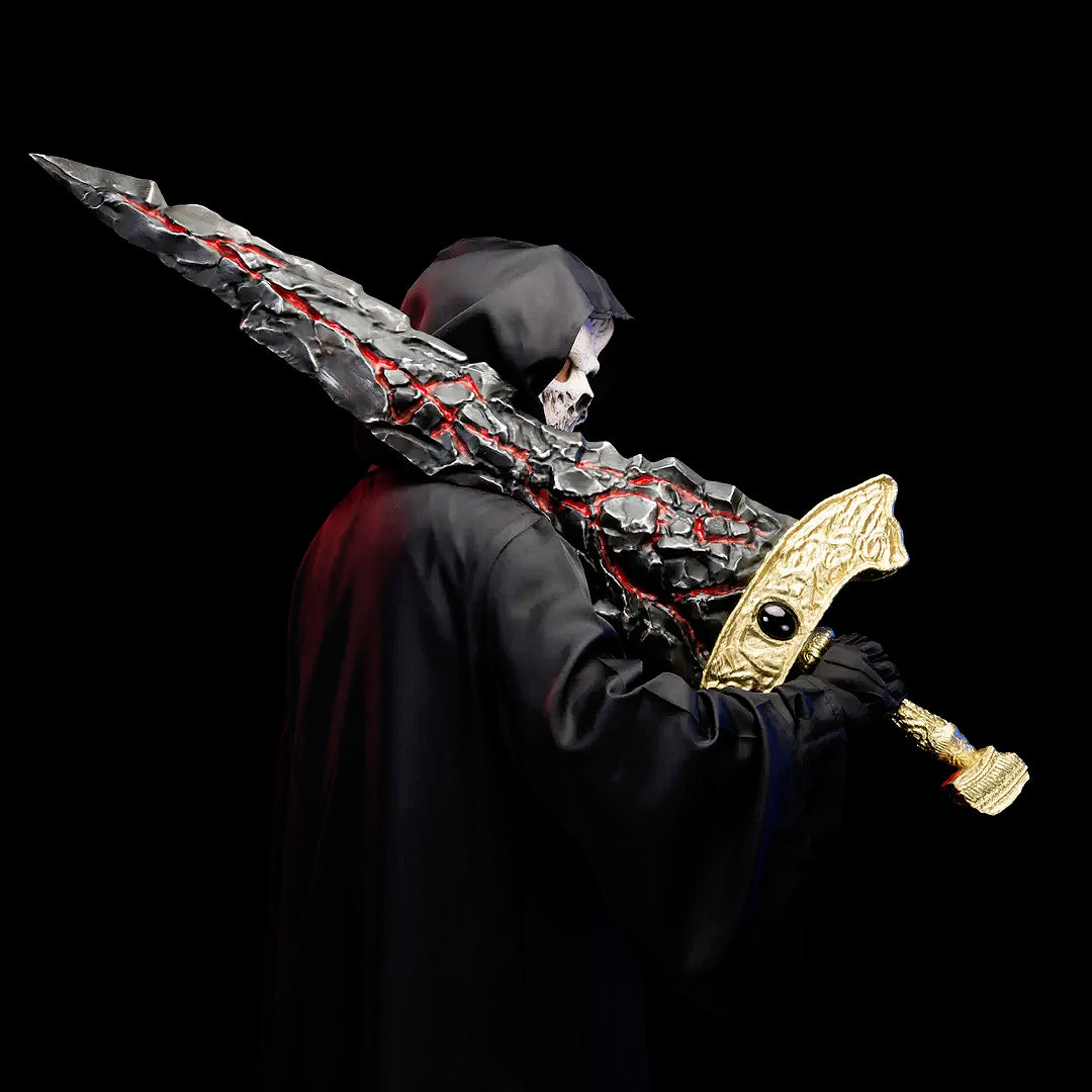 LJ Forge PVC Collectible Replica Inspired - Maliketh's Black Blade Cosplay & Display Prop, Decorative Wall Art