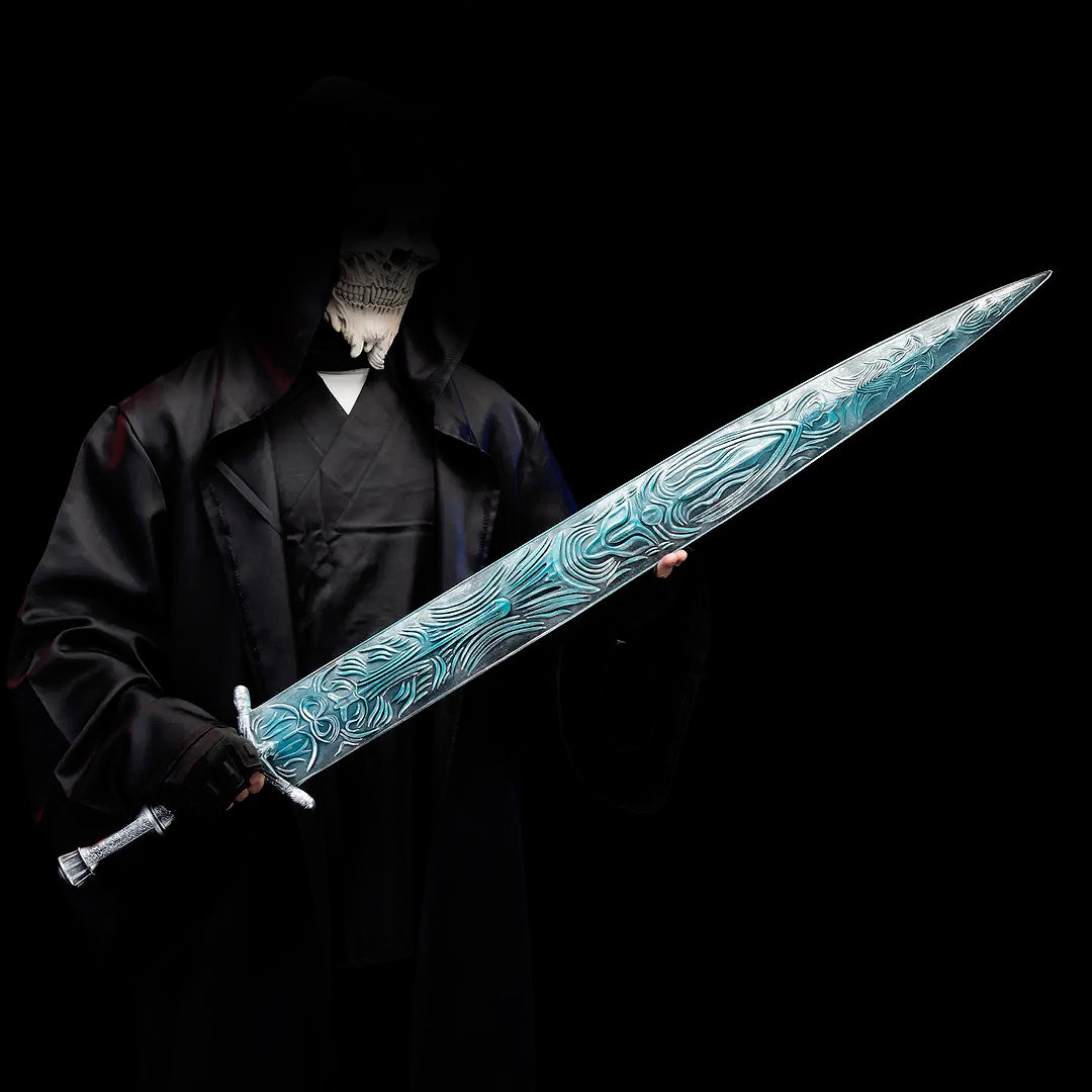 LJ Forge PVC Collectible Holy Moonlight Sword Replica Inspired - Ludwig Cosplay & Display Prop, Decorative Wall Art