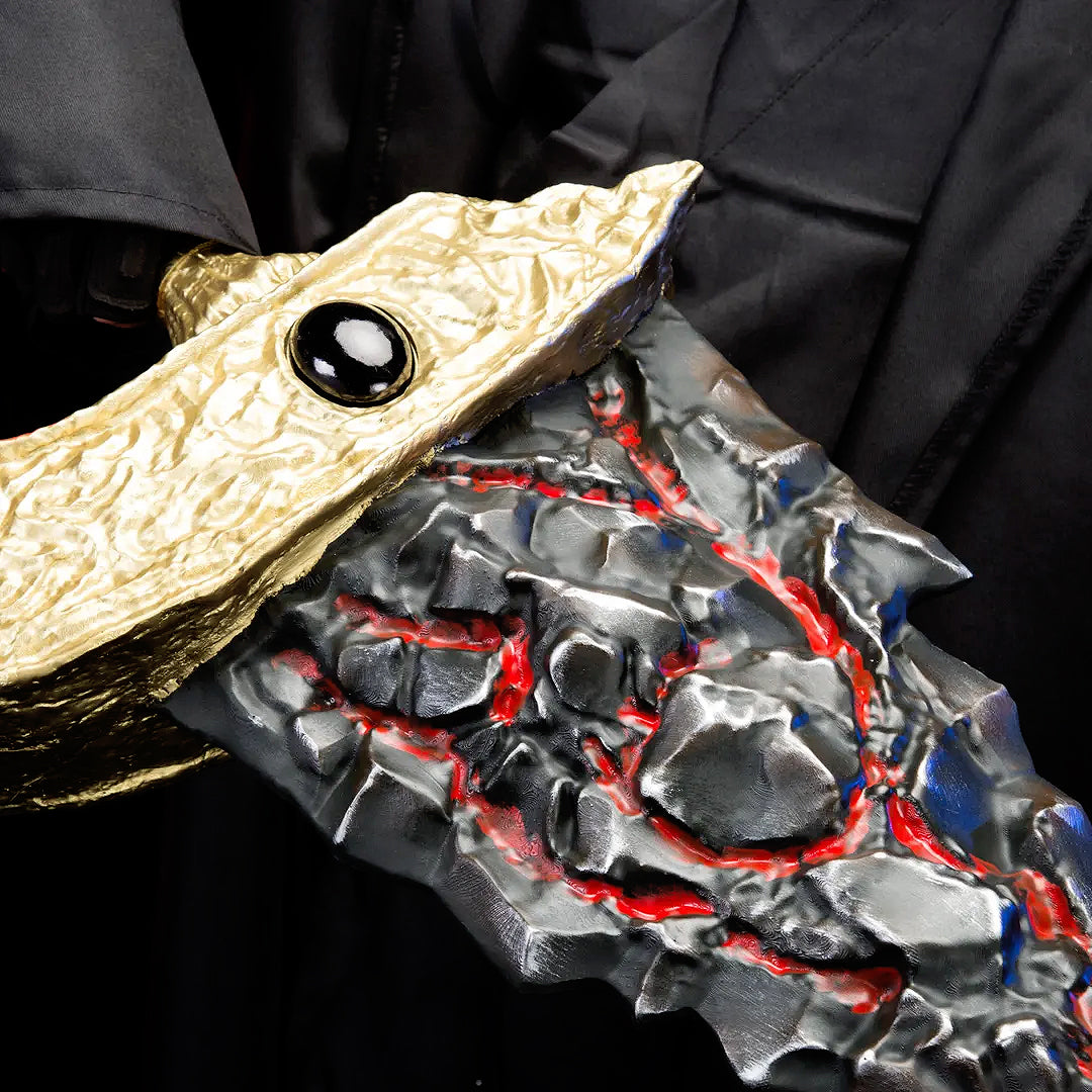 LJ Forge PVC Collectible Replica Inspired - Maliketh's Black Blade Cosplay & Display Prop, Decorative Wall Art