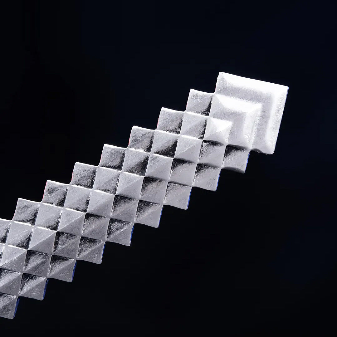 LJ Forge Wood & PVC Construction  Replica Inspired - Pixelated Sword Cosplay & Display Prop, Decorative Wall Art