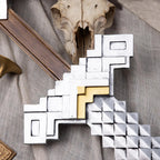LJ Forge Wood & PVC Construction  Replica Inspired - Pixelated Sword Cosplay & Display Prop, Decorative Wall Art