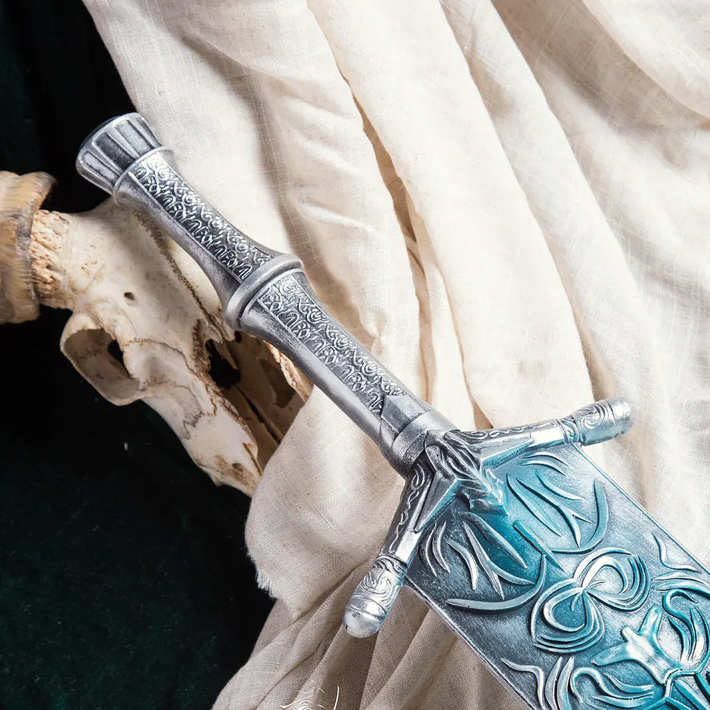 LJ Forge PVC Collectible Holy Moonlight Sword Replica Inspired - Ludwig Cosplay & Display Prop, Decorative Wall Art