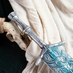 LJ Forge PVC Collectible Holy Moonlight Sword Replica Inspired - Ludwig Cosplay & Display Prop, Decorative Wall Art