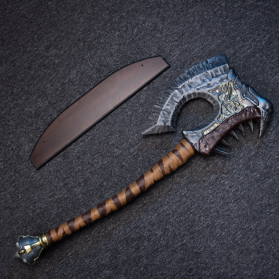 LJ Forge PVC Collectible  Replica Inspired - Gorehowl Axe, Cosplay  & Display Prop, Decorative Wall Art