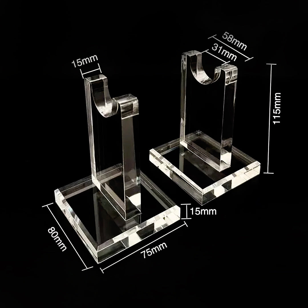 LJ Forge Acrylic Display Stand - Clear  Rack for Swords, Daggers & Collectibles