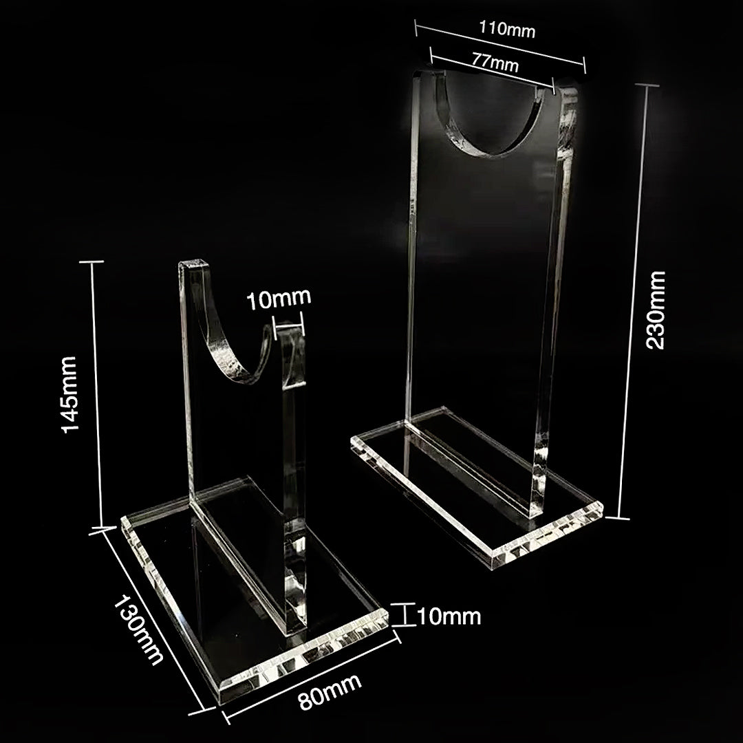 LJ Forge Acrylic Display Stand - Clear  Rack for Swords, Daggers & Collectibles